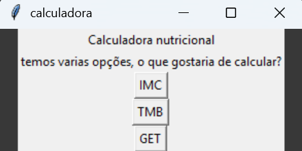 Calculadora Nutricional